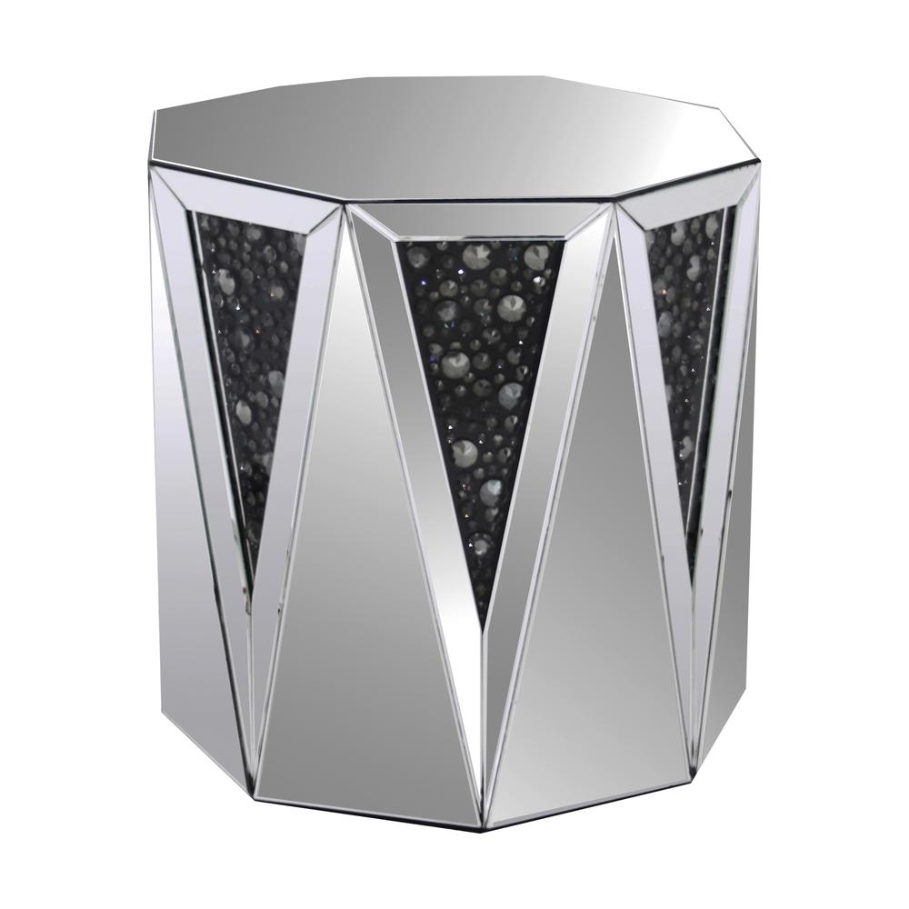 Nysa End Table Faux Crystals. Picture 1