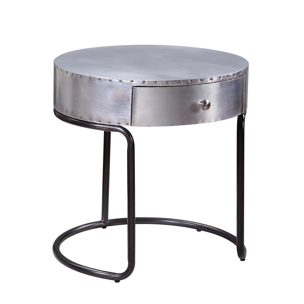 Brancaster End Table, Aluminum. Picture 1