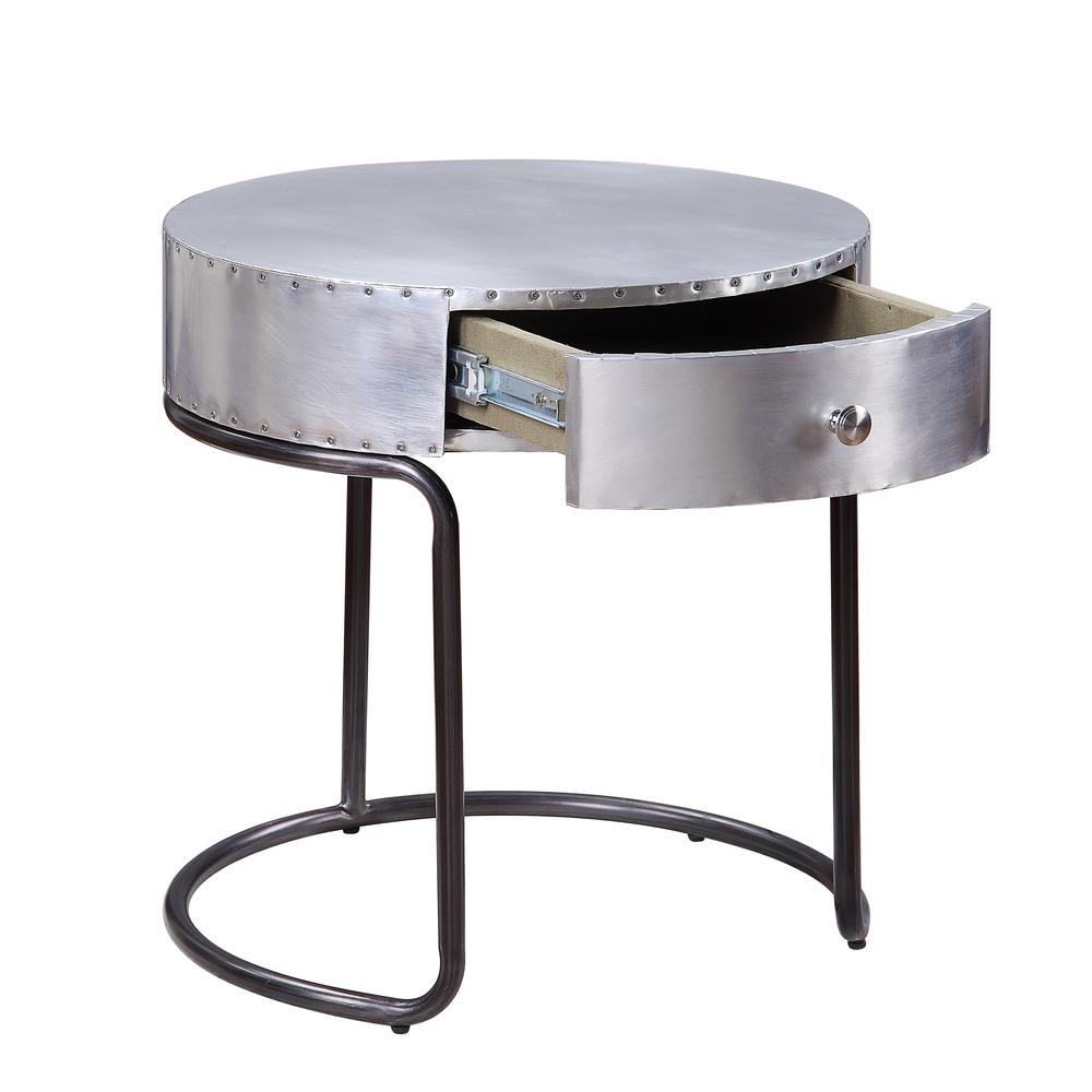 Brancaster End Table, Aluminum. Picture 3