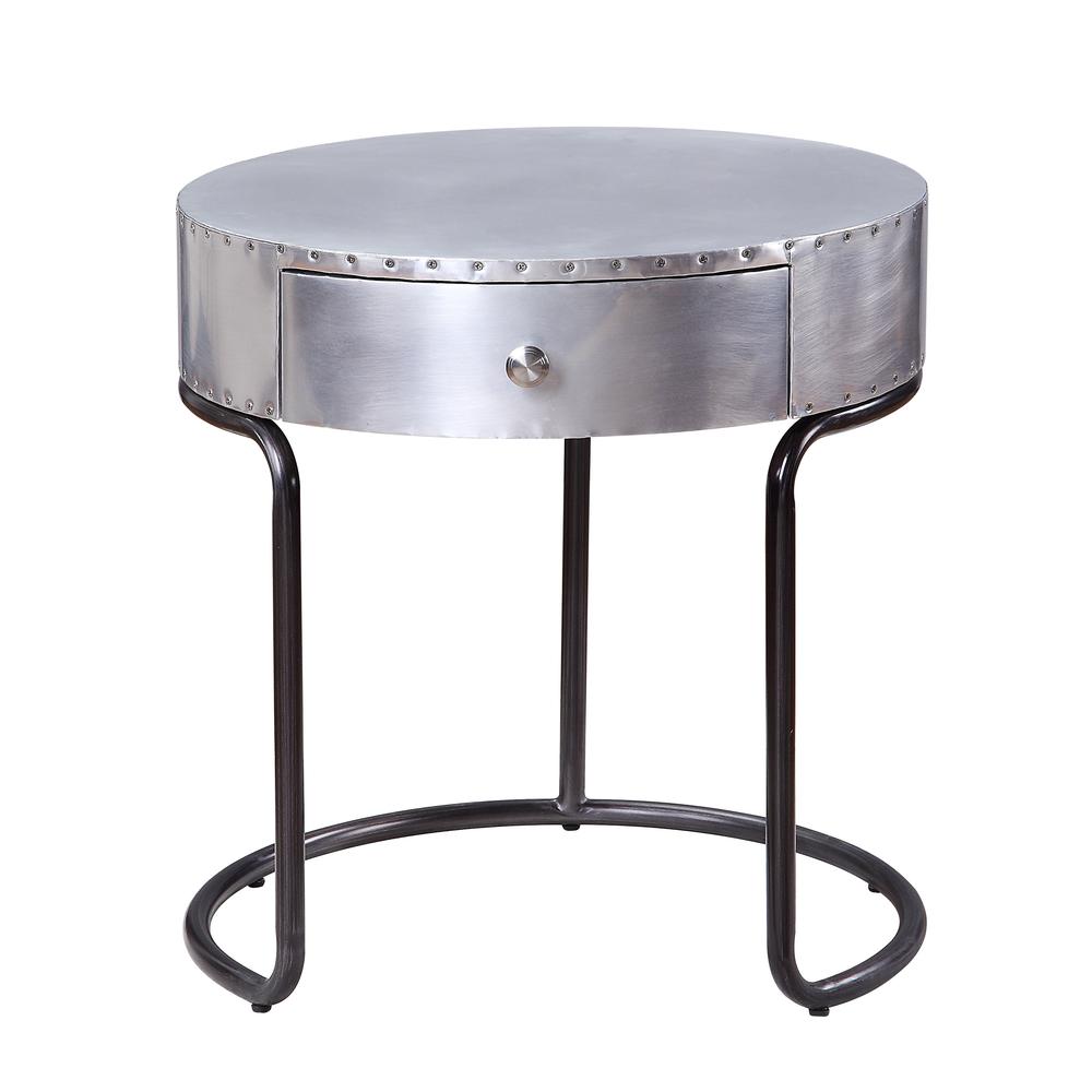 Brancaster End Table, Aluminum. Picture 2