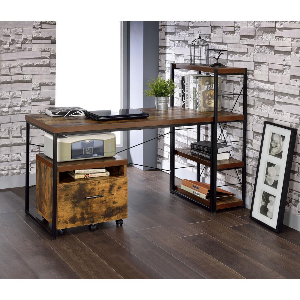 Bob Desk, Weathered Oak. Picture 7