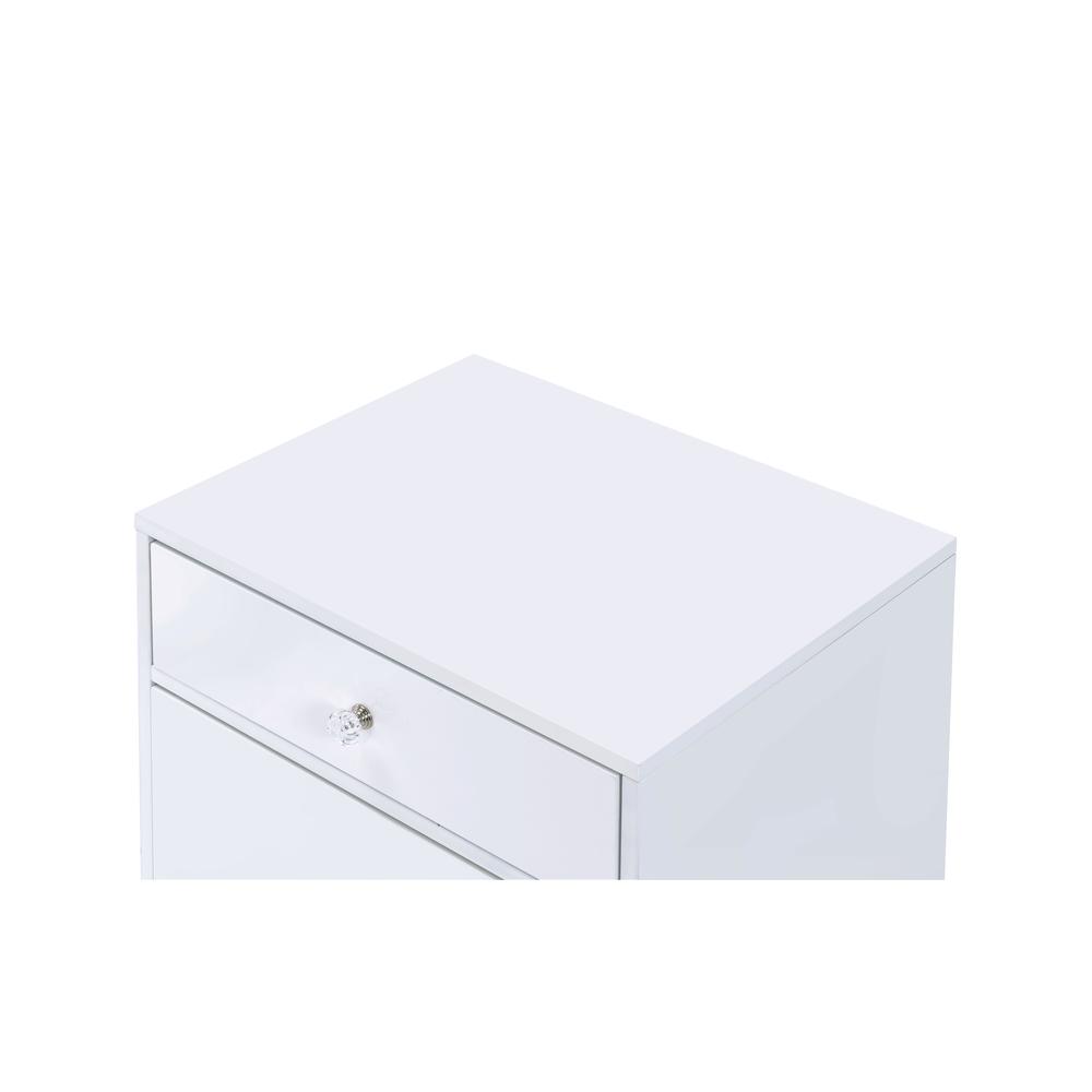 Ottey Writing Desk(Same AC00899) White High Gloss & Gold. Picture 18