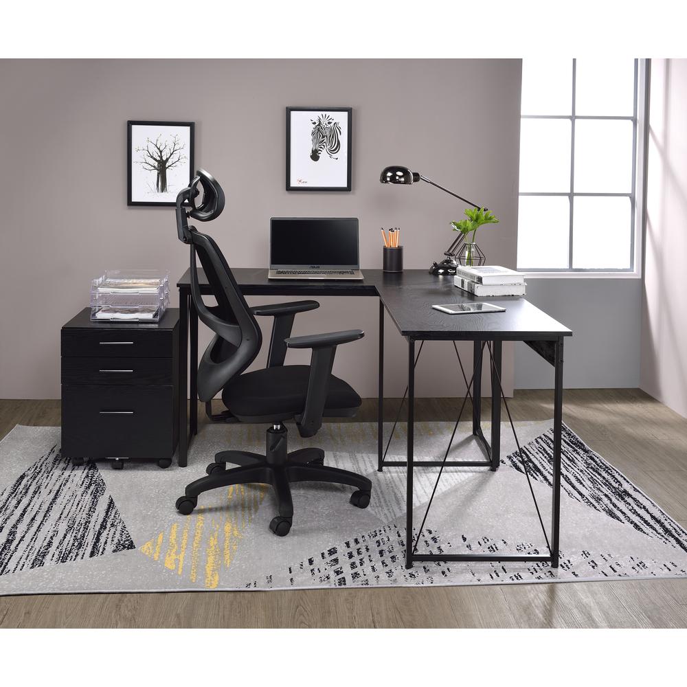 Zaidin Writing Desk Black. Picture 1