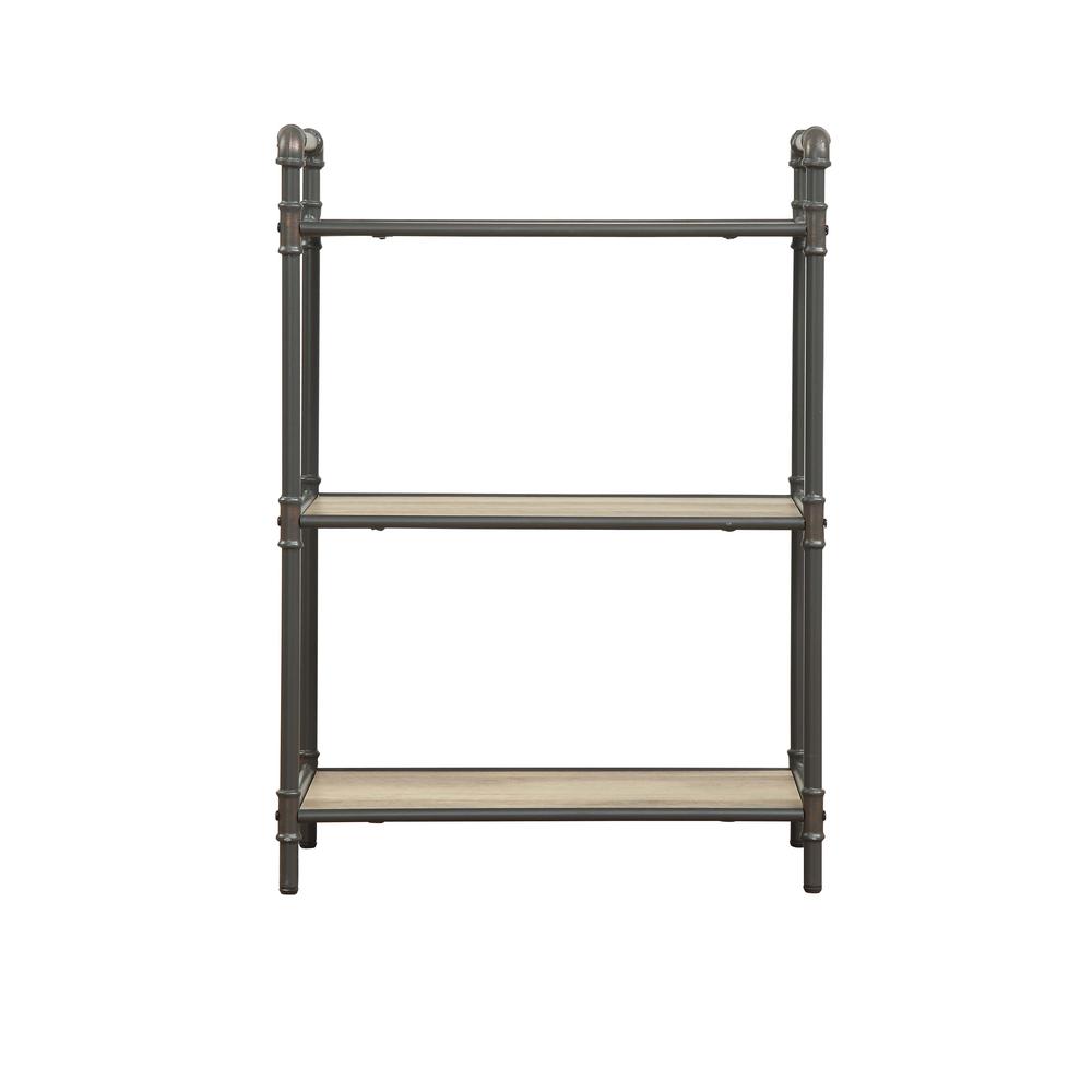 Itzel Bookshelf, Antique Oak & Sandy Gray. Picture 3