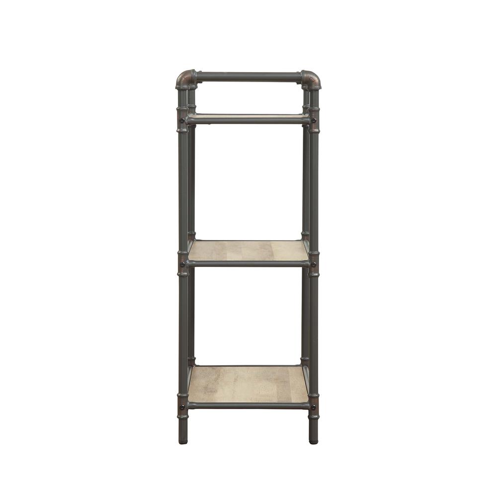 Itzel Bookshelf, Antique Oak & Sandy Gray. Picture 4