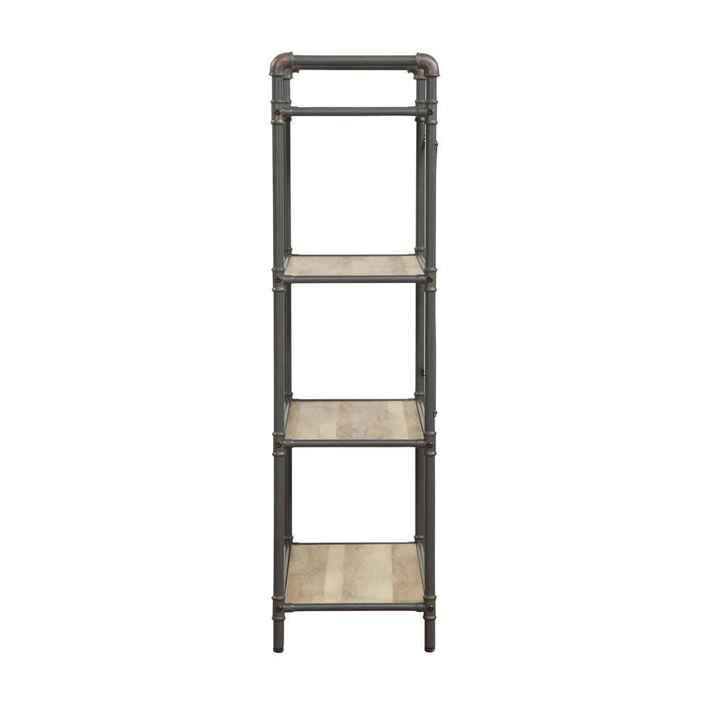 Itzel Bookshelf, Antique Oak & Sandy Gray. Picture 5