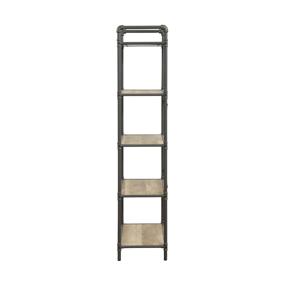 Itzel Bookshelf, Antique Oak & Sandy Gray. Picture 14