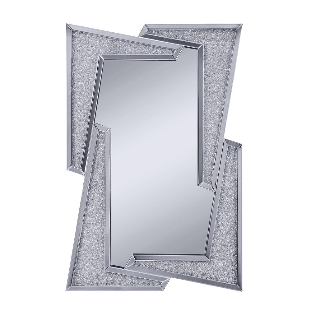 Noralie Accent Mirror Mirrored & Faux Diamonds. Picture 2