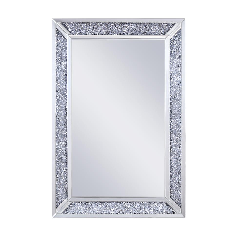 Noralie Accent Mirror Mirrored & Faux Diamonds. Picture 3