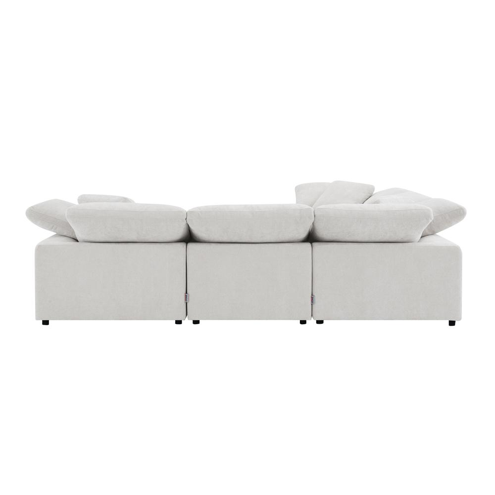 Naveen Modular - Wedge w/Pillow Ivory Linen. Picture 5