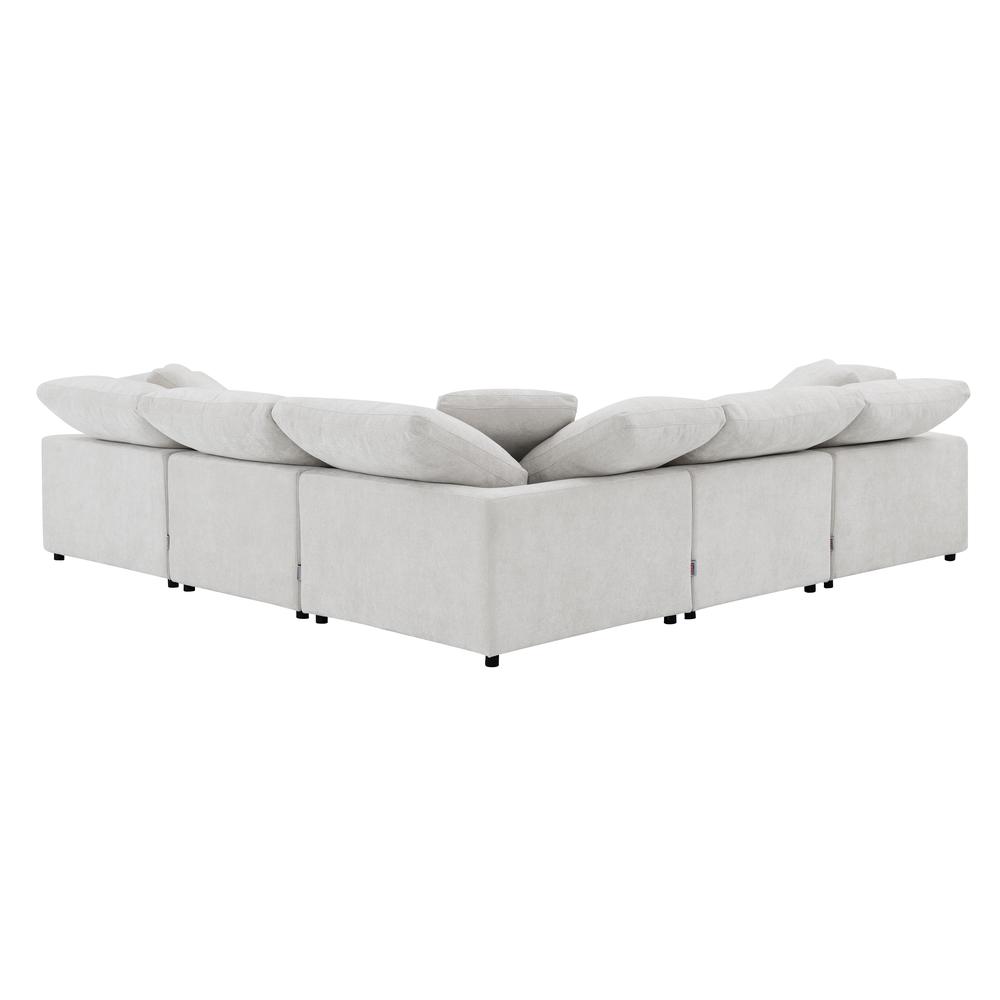 Naveen Modular - Wedge w/Pillow Ivory Linen. Picture 4