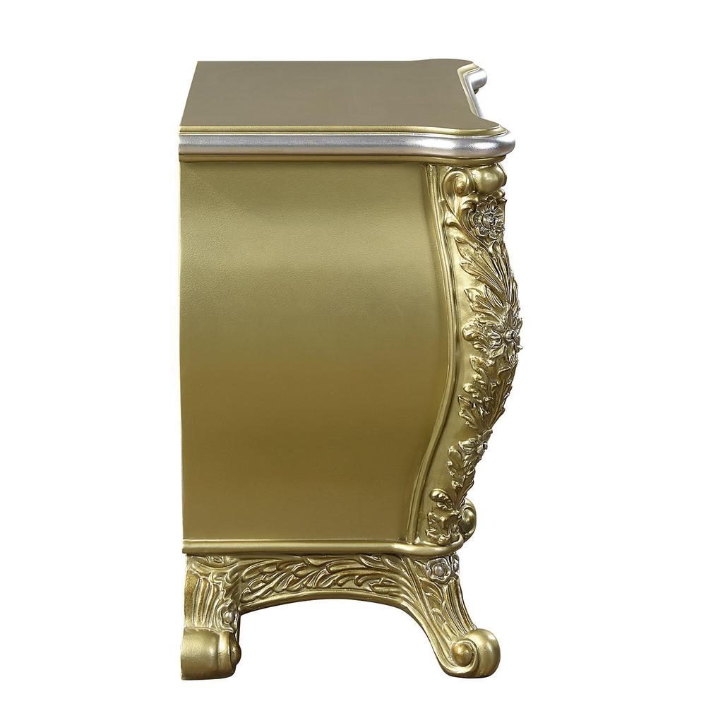 Cabriole Nightstand Gold. Picture 4