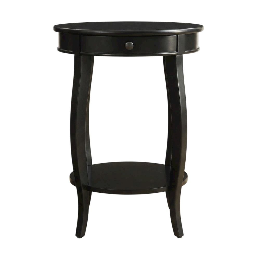 Black Accent Table with Modern Design and Sturdy Construction. Picture 4