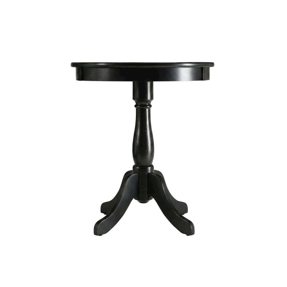 Black, Accent Side Table, Quality Build, Durable Wood Frame. Picture 4