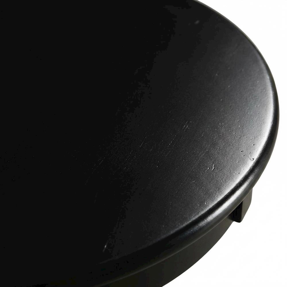 Black, Accent Side Table, Quality Build, Durable Wood Frame. Picture 5