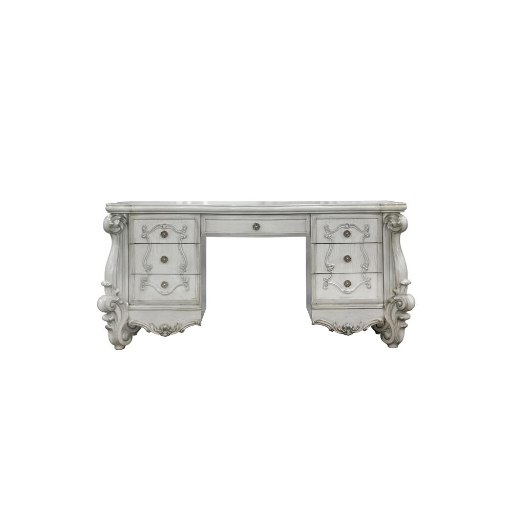 Versailles Vanity Desk Bone White. Picture 3