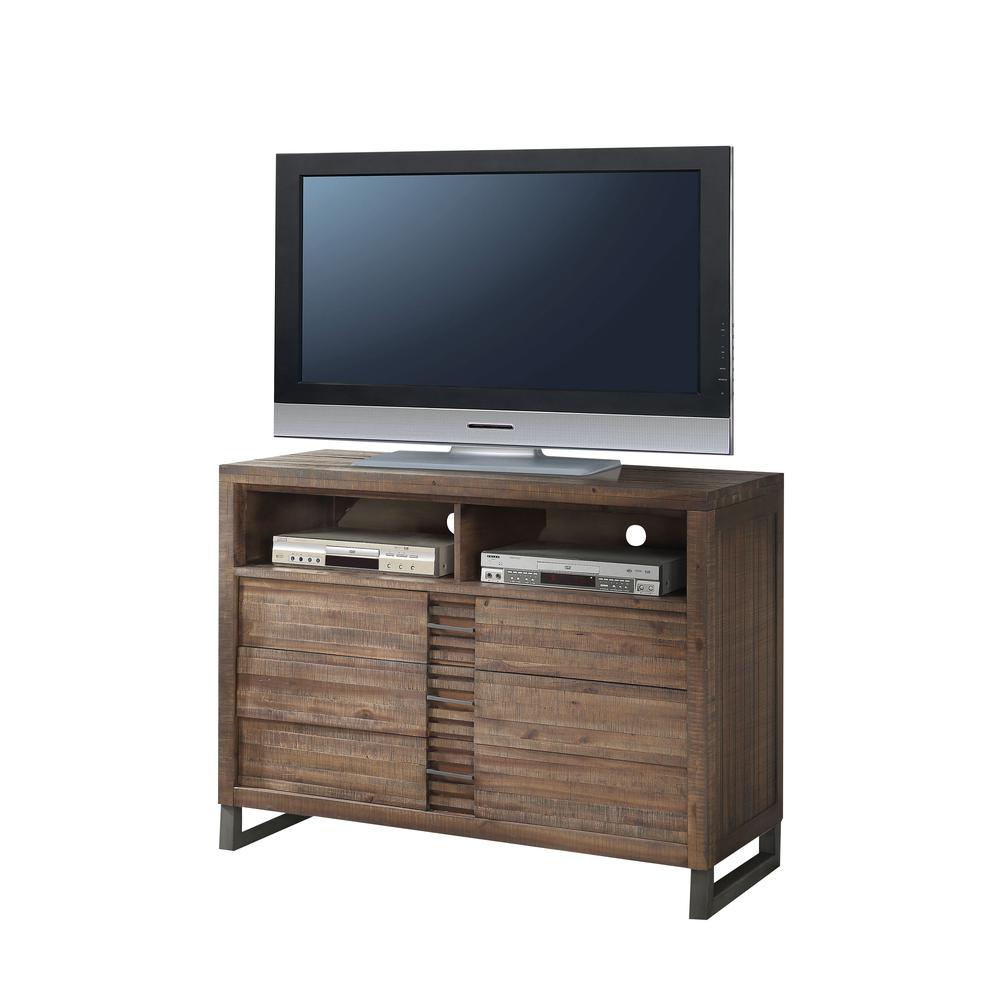 Andria Queen Bed Reclaimed Oak. Picture 6