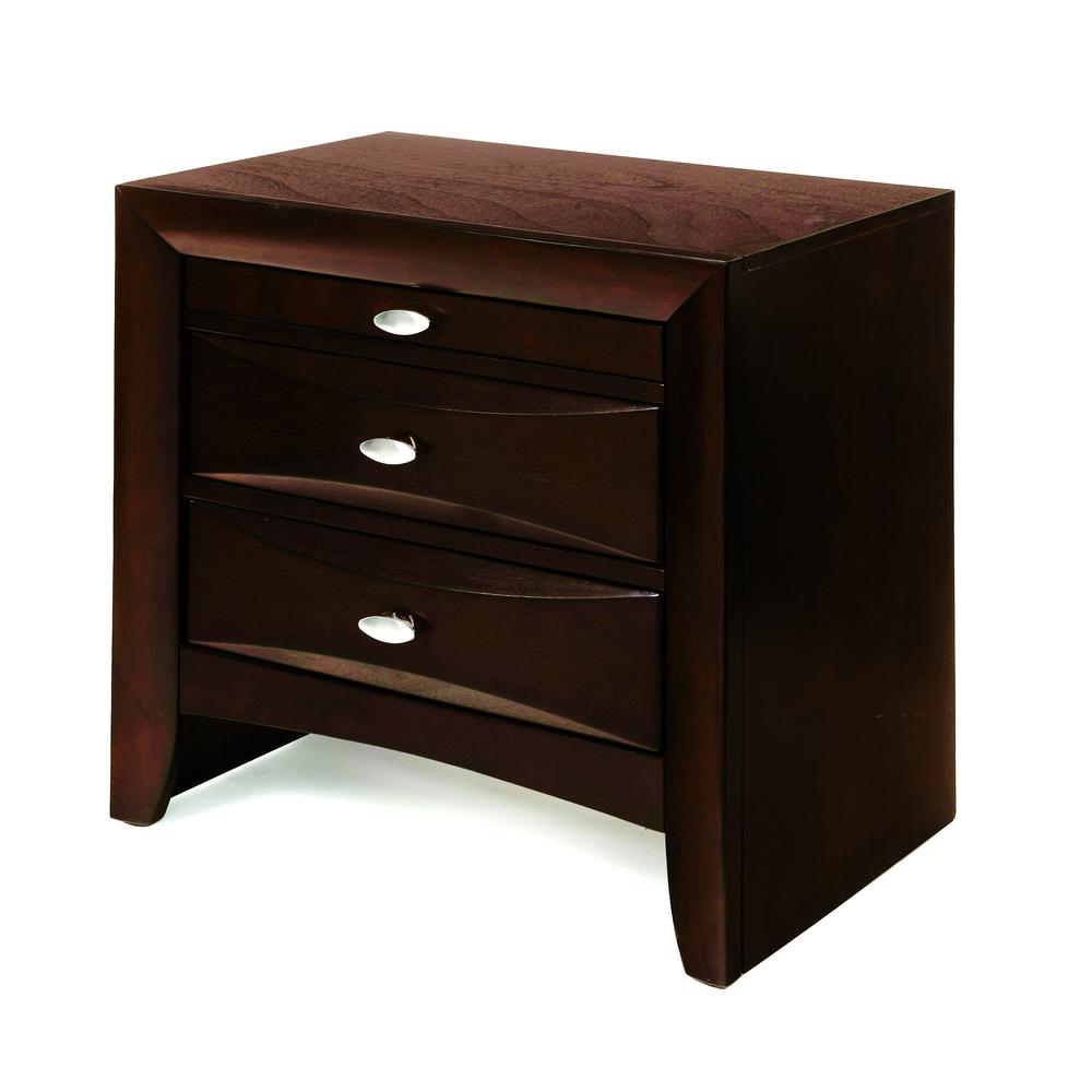 Ireland Nightstand, Espresso. Picture 1