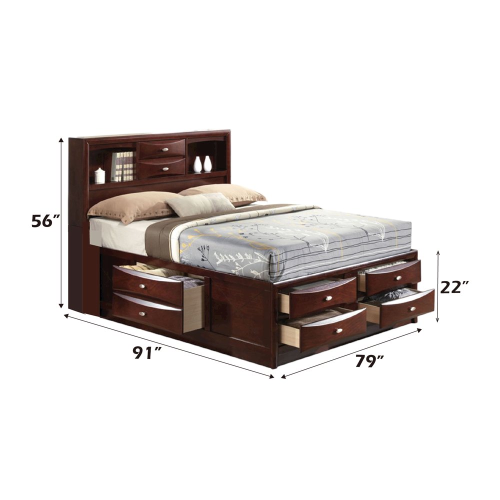 Ireland Eastern King Bed w/Storage Espresso. Picture 10