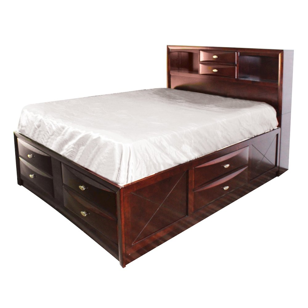 Ireland Queen Bed w/Storage Espresso. Picture 3