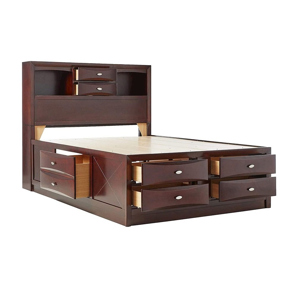 Ireland Queen Bed w/Storage Espresso. Picture 4