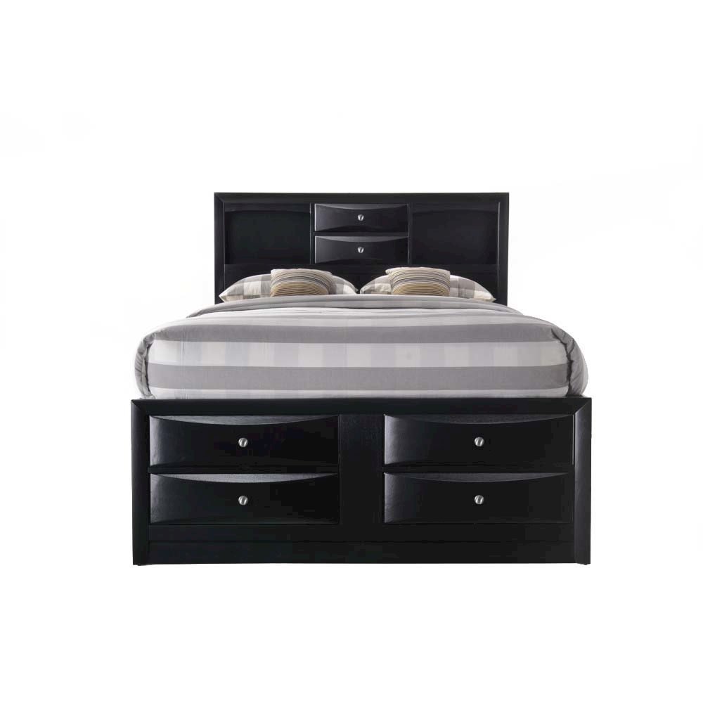 Ireland Full Bed w/Storage Black. Picture 3