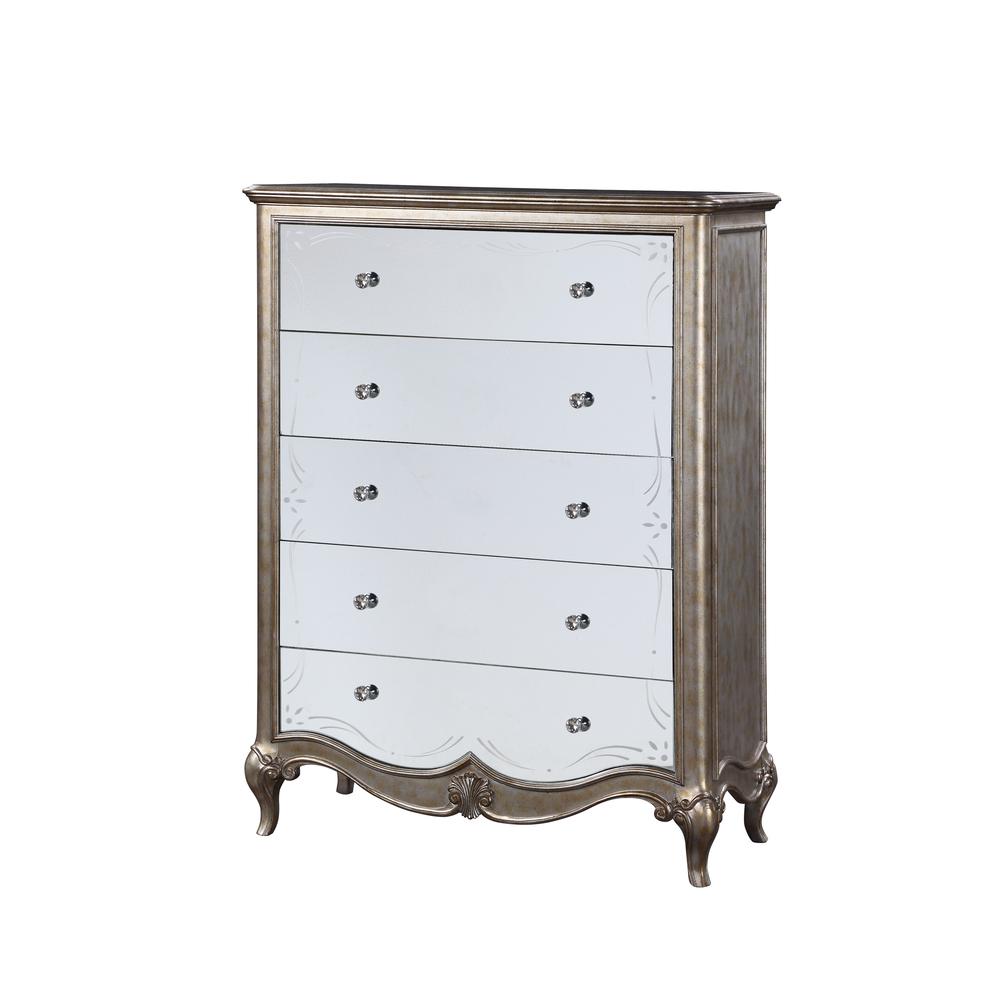 Esteban Chest Antique Champagne. Picture 1