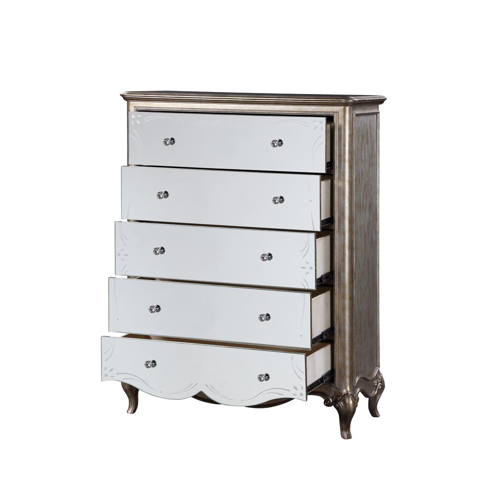 Esteban Chest Antique Champagne. Picture 2