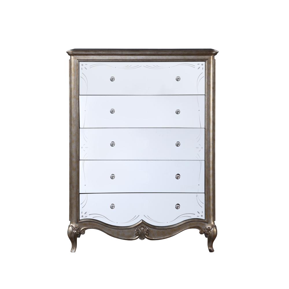 Esteban Chest Antique Champagne. Picture 3