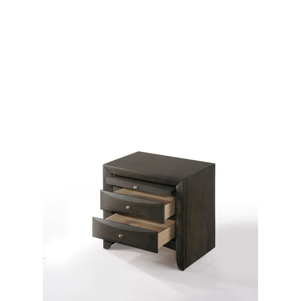 Ireland Nightstand Gray Oak. Picture 2