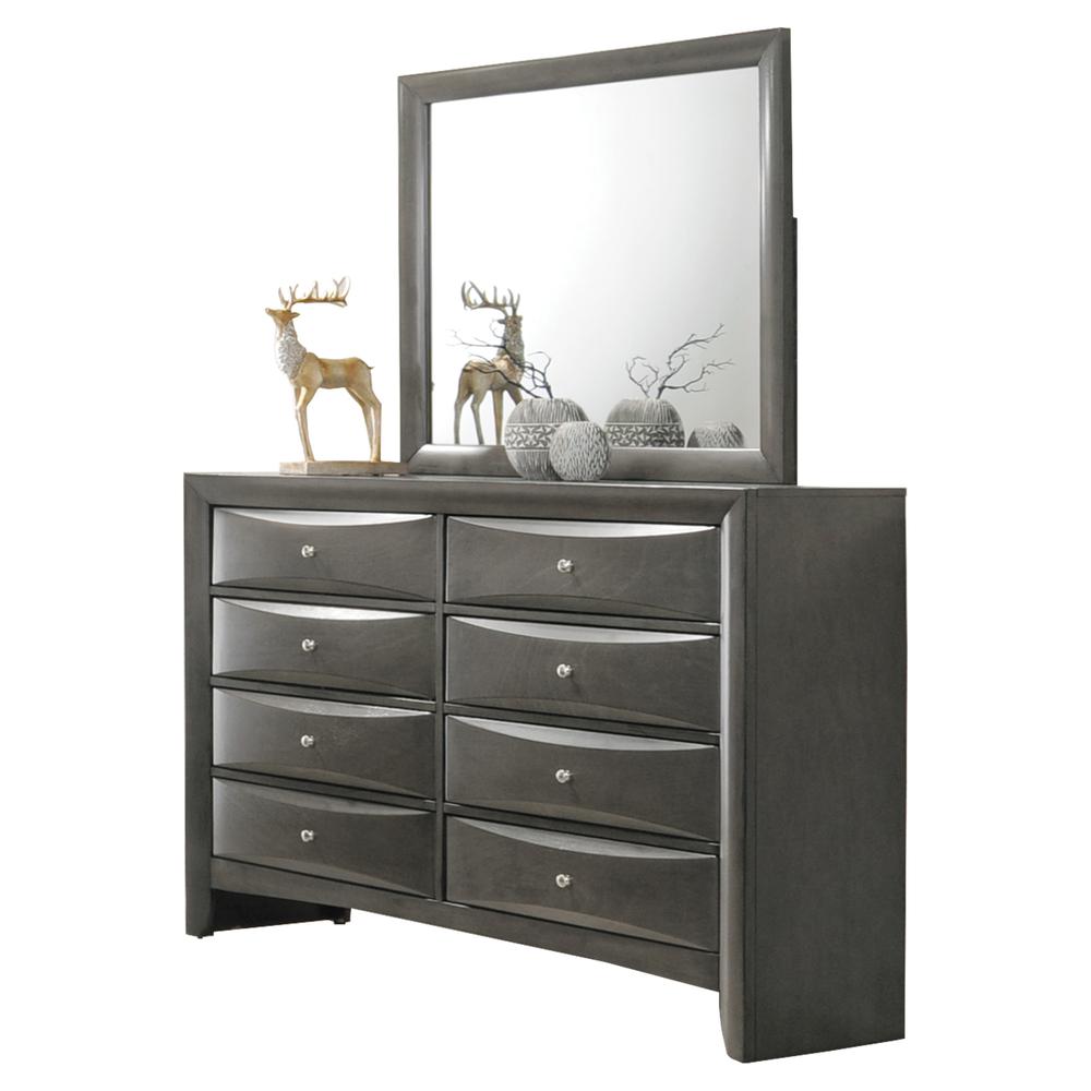 Ireland Queen Bed w/Storage, Gray Oak (1Set/4Ctn). Picture 10