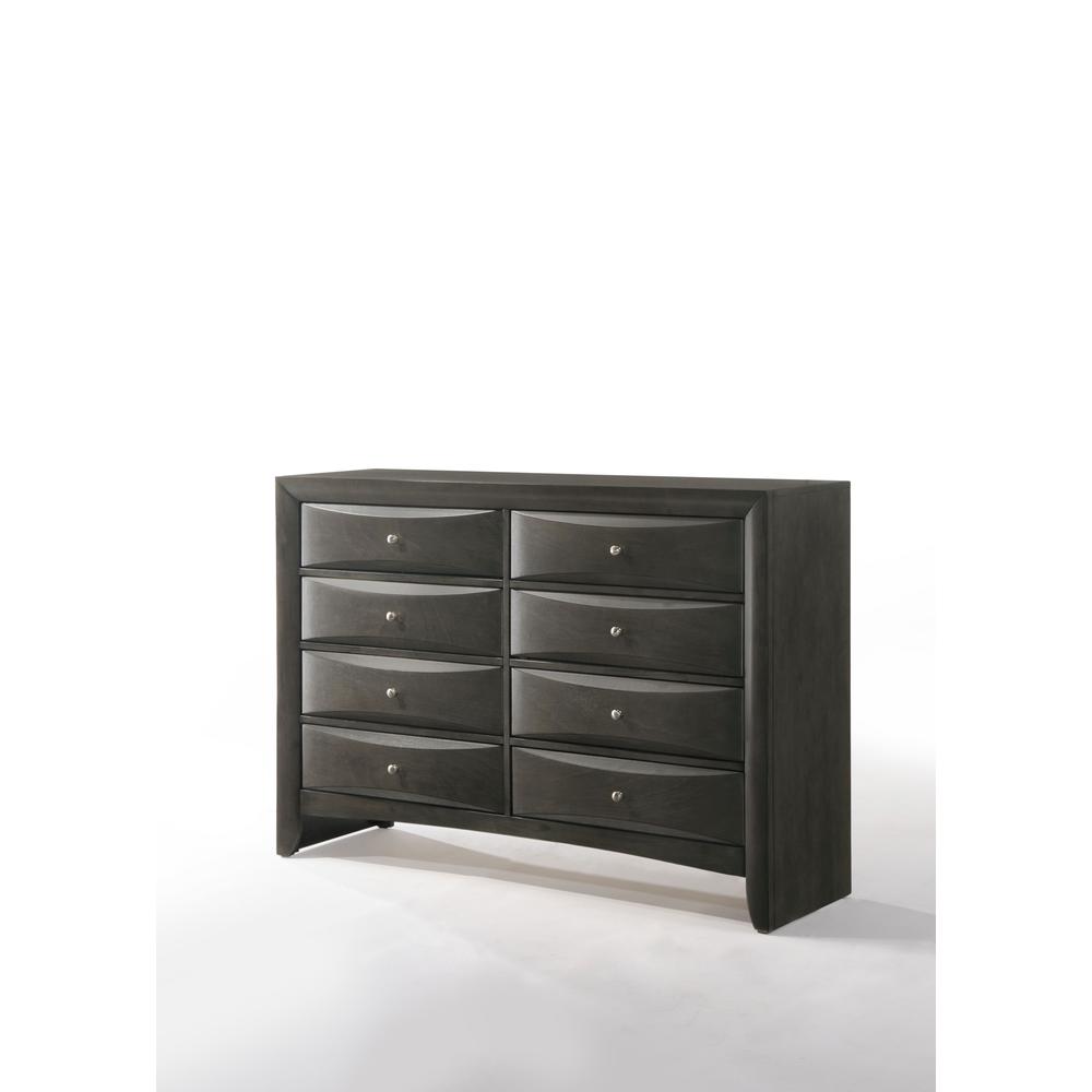 Ireland Queen Bed w/Storage, Gray Oak (1Set/4Ctn). Picture 13