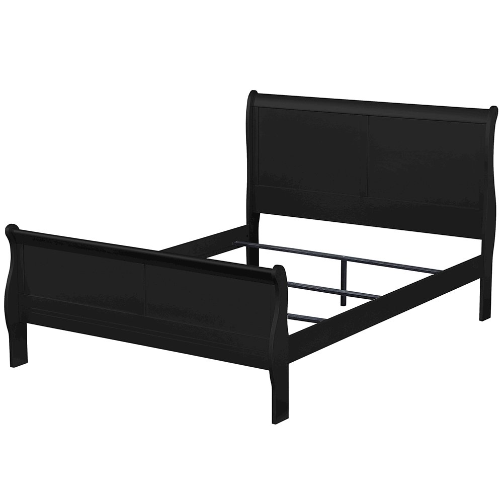 Louis Philippe Twin Bed Black. Picture 2