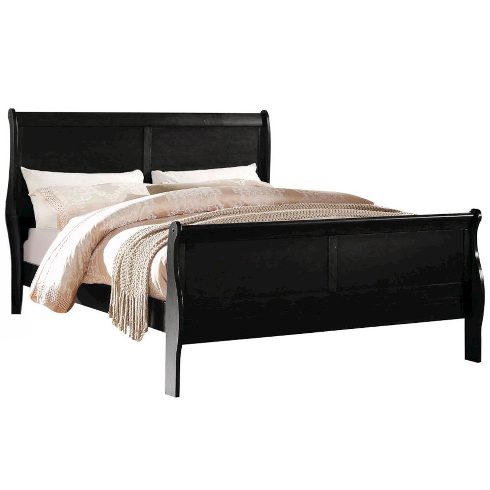 Louis Philippe Twin Bed Black. Picture 5