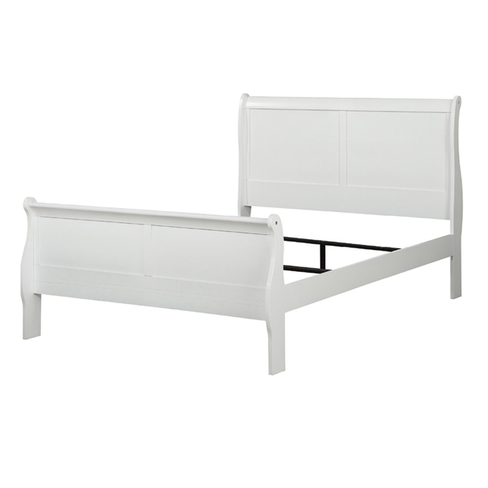 Louis Philippe Eastern King Bed White. Picture 2