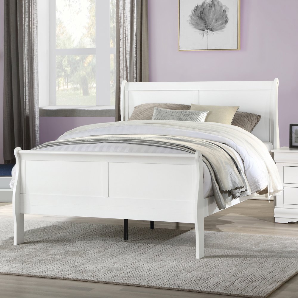 Louis Philippe Twin Bed White. Picture 1