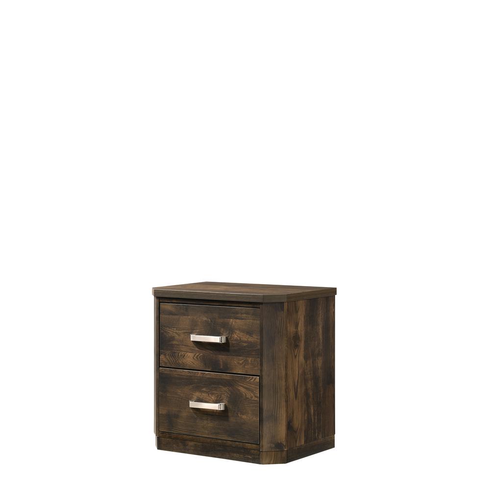 Nightstand, Rustic Walnut. Picture 1