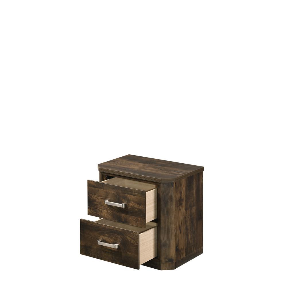 Nightstand, Rustic Walnut. Picture 2