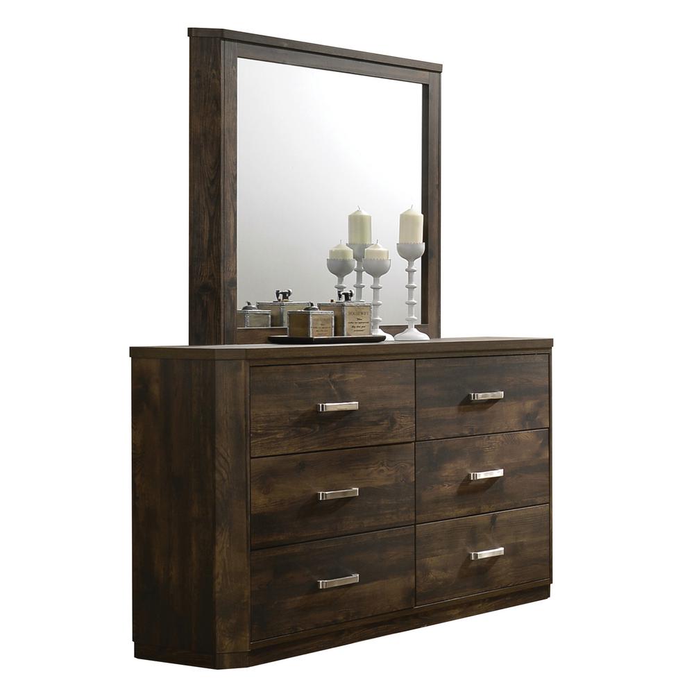 Dresser, Rustic Walnut. Picture 4