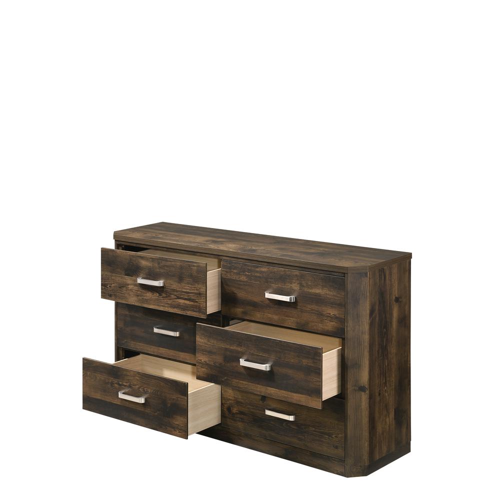 Dresser, Rustic Walnut. Picture 2