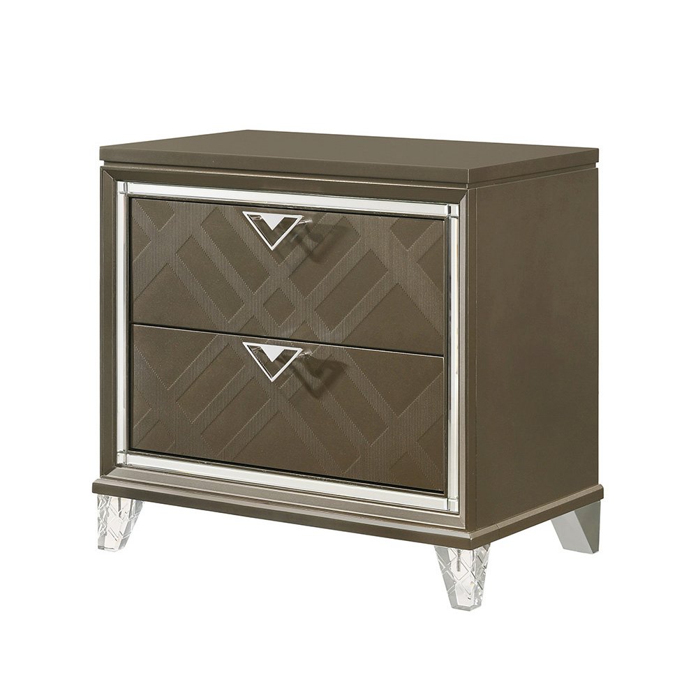 Skylar Nightstand Dark Champagne. Picture 2