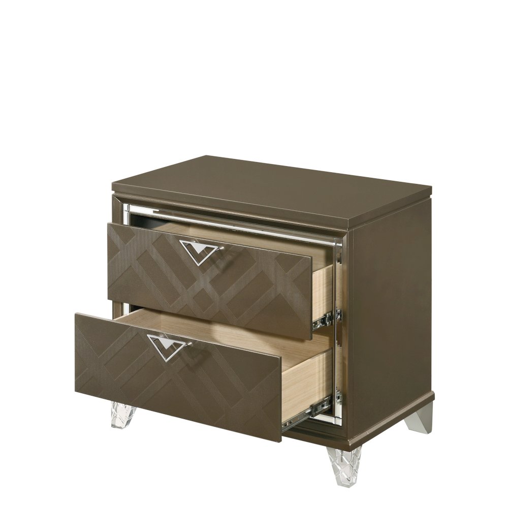 Skylar Nightstand Dark Champagne. Picture 5