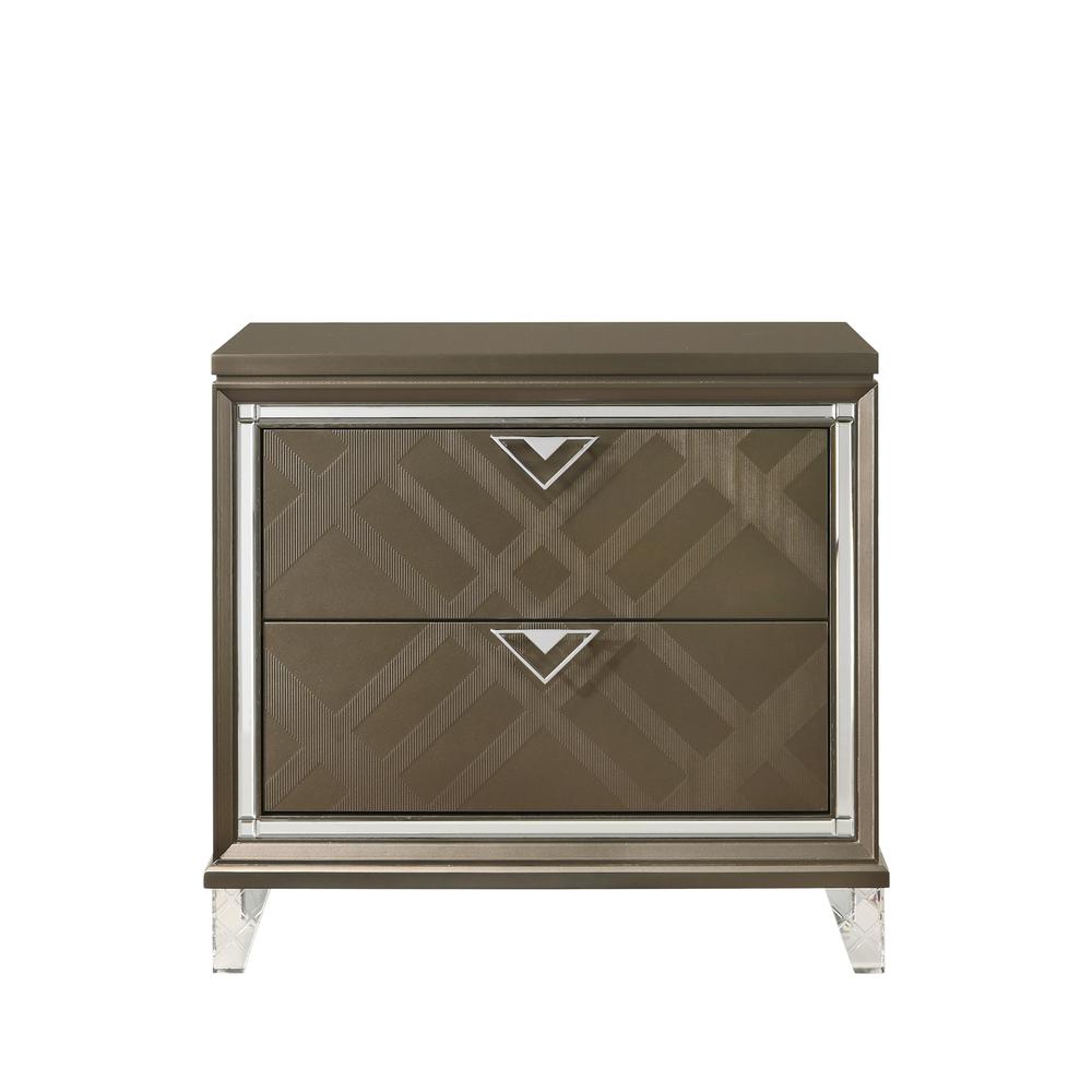 Nightstand in Dark Champagne. Picture 4
