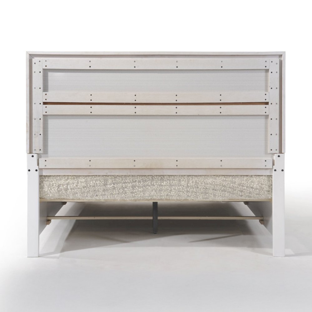 Naima Eastern King Bed w/Storage White. Picture 4