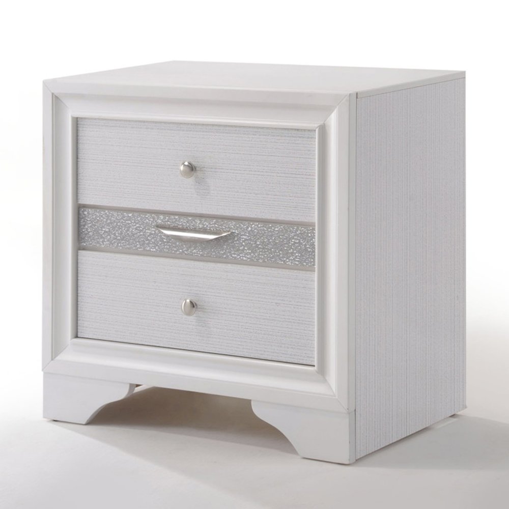 Naima Nightstand White. Picture 2