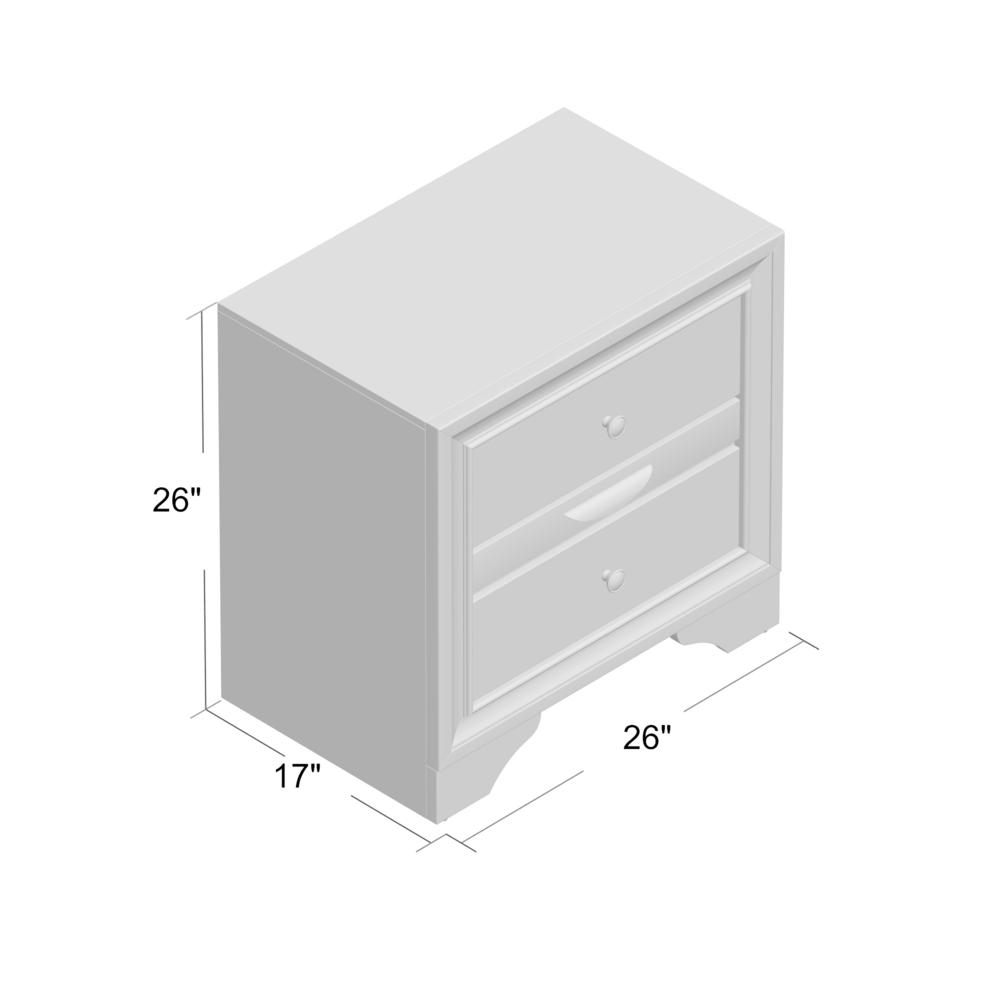 Nightstand, White. Picture 1
