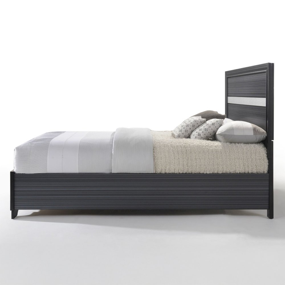 Naima Eastern King Bed w/Storage Black. Picture 4