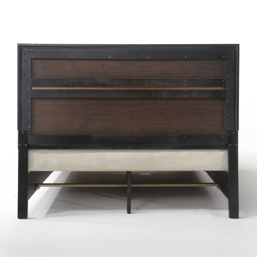 Naima Eastern King Bed w/Storage Black. Picture 6