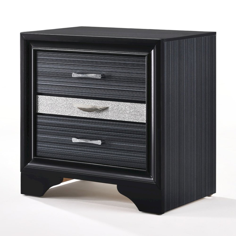 Naima Nightstand Black. Picture 2