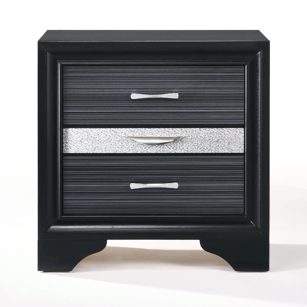 Naima Nightstand Black. Picture 3